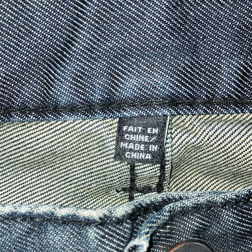 William Rast dark Blue Straight Leg Jeans with Distressed Finish - Picture 4 of 16